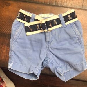 BABY GAP shorts with built in pirate belt